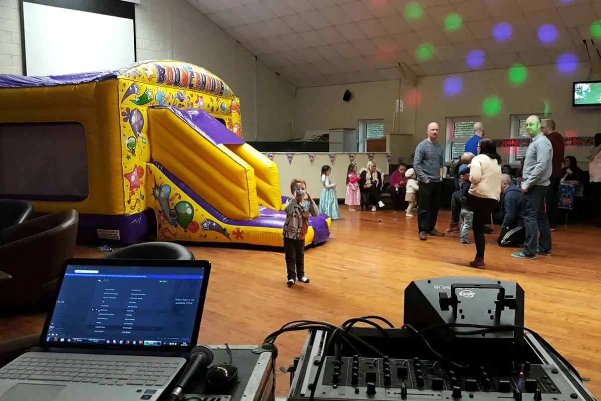 Complete kids entertainment package in Midleton with mascot and bouncy castle
